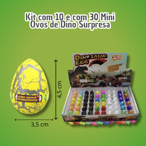 Ovo de Dino Surpresa Colecionável🦖 – A Magia de Ver um Dinossauro Nascer! 🥚✨