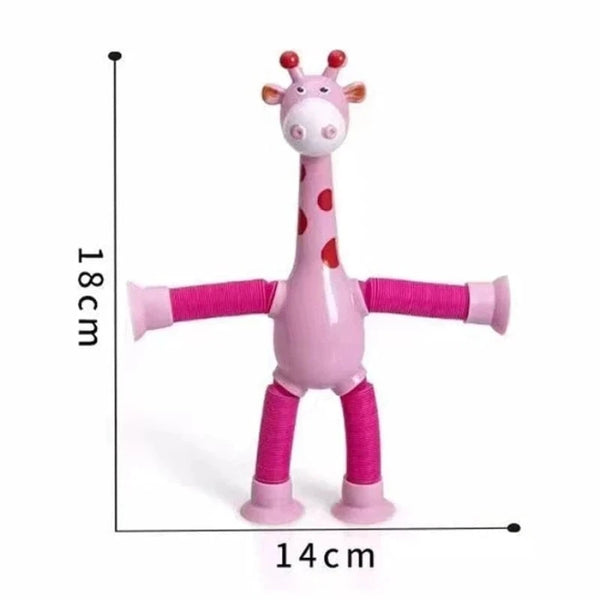 Compre 2 Leve 4 - Girafa Pop It Tube Estica e Gruda com Ventosa + Frete Grátis🔥 - Ninho Coruja