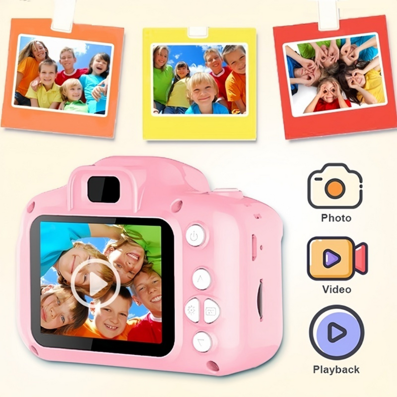 Câmera Digital Infantil - Foto criativa, Vídeo e Jogos